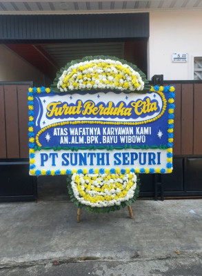 Papan Bunga Duka di Janah Mansiwui